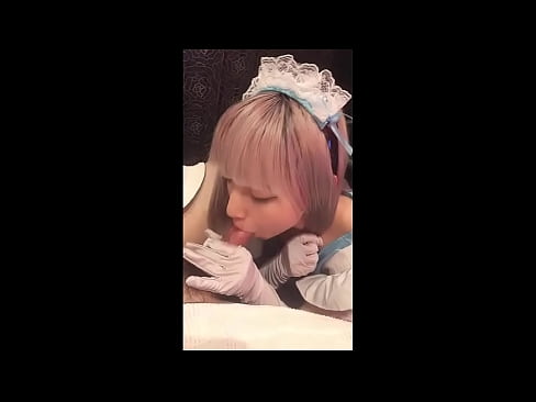 ❤️ Японскі ідал [маюка], французскі касцюм пакаёўкі, частка 1, мінет і дрочка з ласьёнам Порна у нас